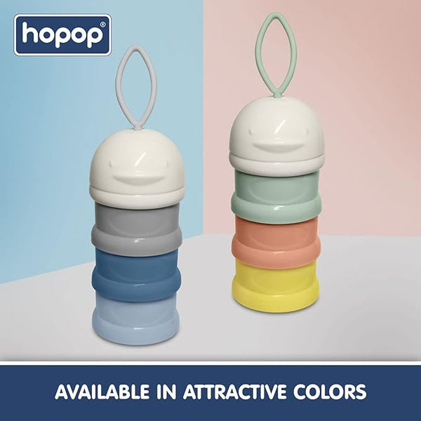 Hopop Multi Functional Milk Powder Container - Assorted Colour