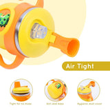 Flengo Stainless Steel Baby Sipper Bottle 260 ml Yellow Sea Horse