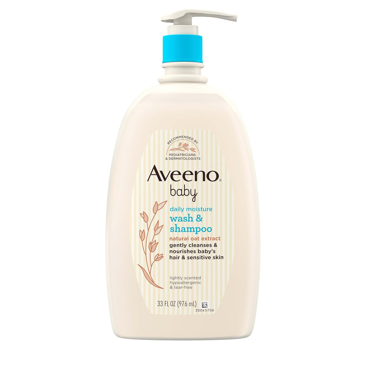 Aveeno Baby Daily Moisture Wash & Shampoo 976 ml – Pump