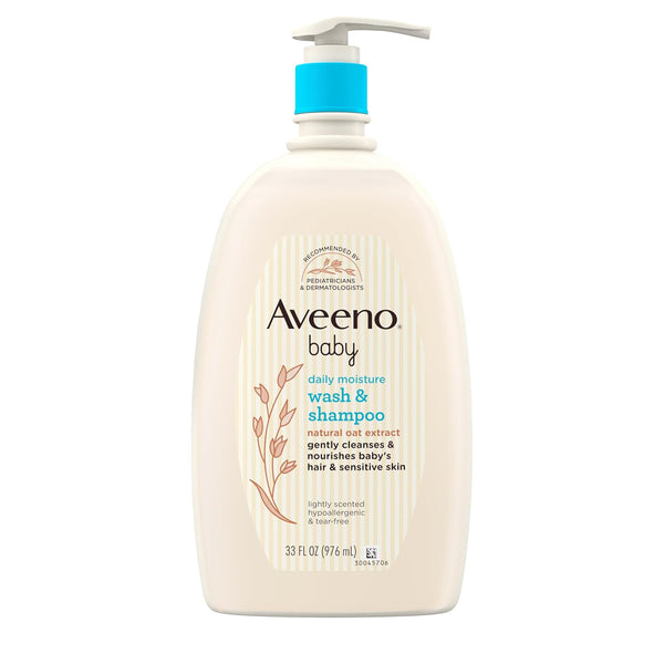 Aveeno Baby Gentle Wash and Shampoo 976ML