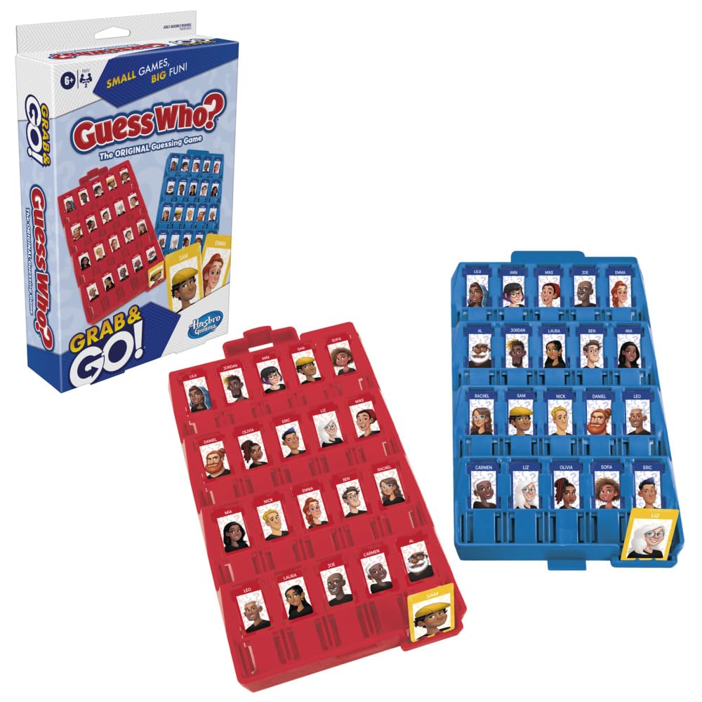 Hasbro Gaming Guess Who? Grab and Go 2-Player 6Y+ – Multicolor
