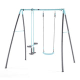 Plum Premium Metal Single Swing And Glider With Mist