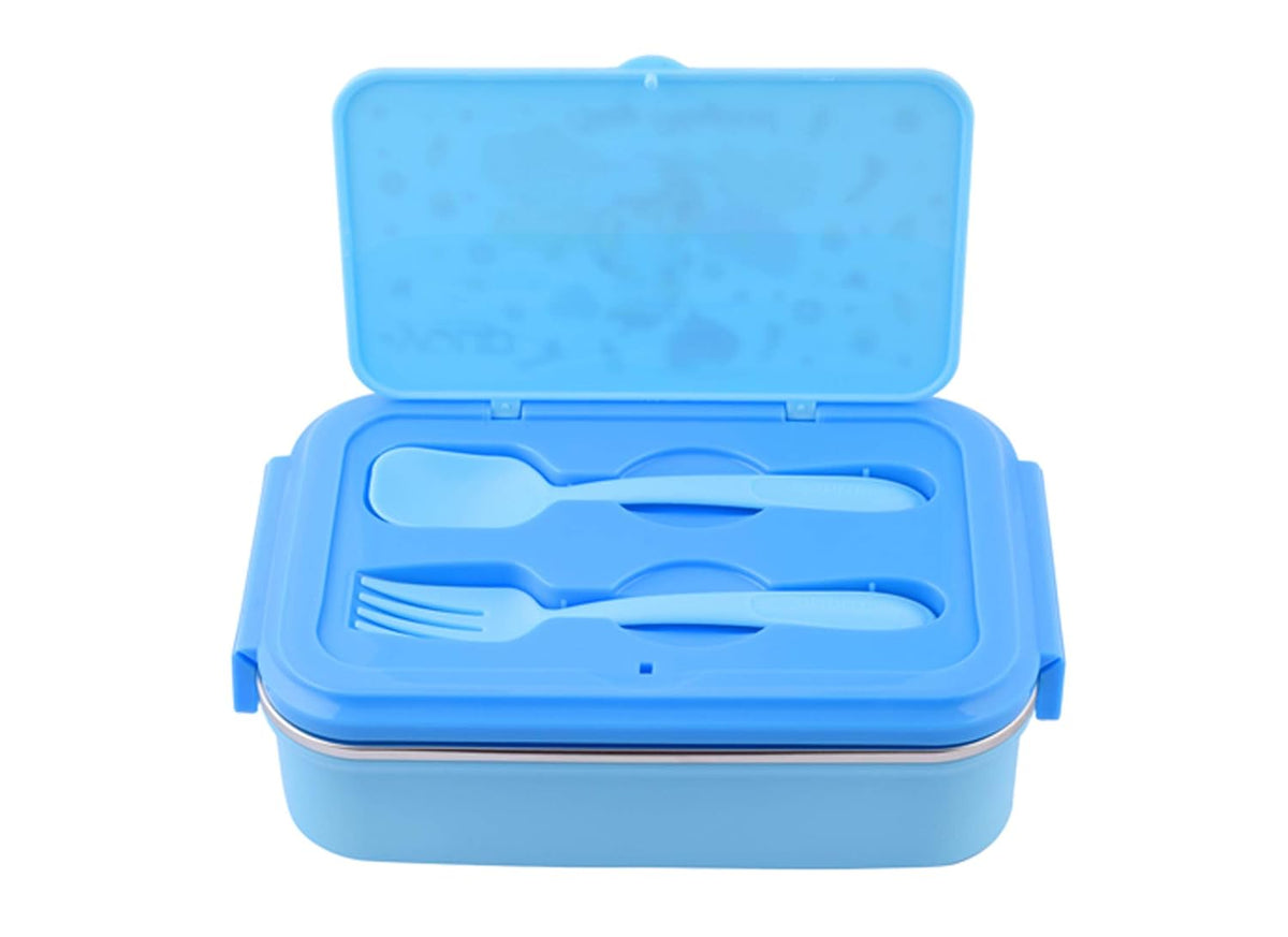 Youp Stainless Steel Blue Color Kids Lunch Box - Unicorn