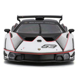 Bburago 1:24 Lamborghini Essenza SCV12 #63 Diecast Model – White & Black