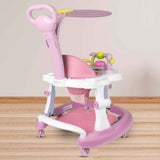 Steelbird Baby Walker With Sunshield Pink