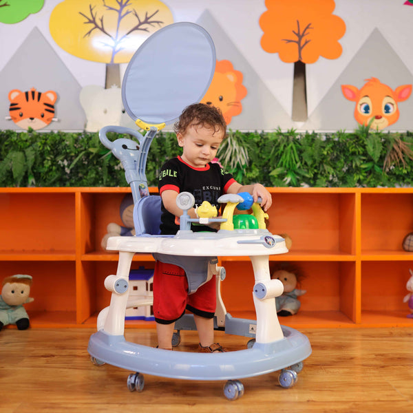 Steelbird Baby Walker With Sunshield - Blue