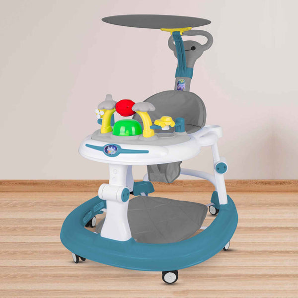 Steelbird Baby Walker With Sunshield - Teal
