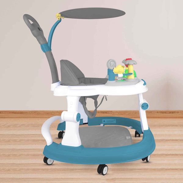 Steelbird Baby Walker With Sunshield - Teal
