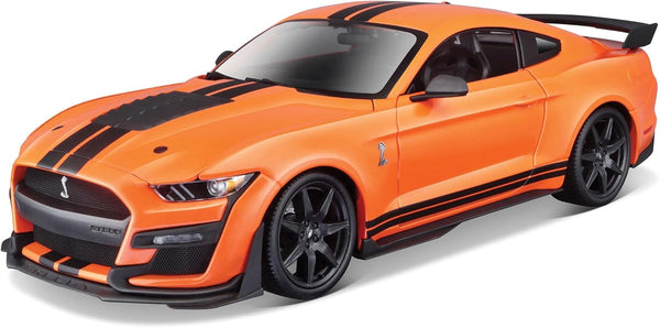 Maisto 2020 Ford Shelby Mustang GT500 Orange 1:18 Diecast Scale Model Collectible
