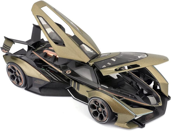 Lambo V12 Vision Gran Turismo Matt Green Metallic 1:18 Diecast Model Car
