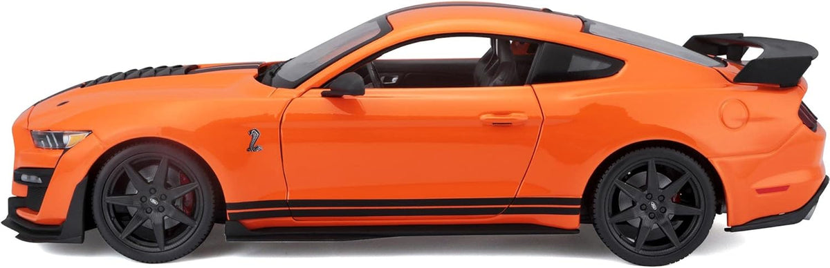 Maisto 2020 Ford Shelby Mustang GT500 Orange 1:18 Diecast Scale Model Collectible