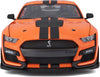 Maisto 2020 Ford Shelby Mustang GT500 Orange 1:18 Diecast Scale Model Collectible