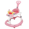 Steelbird Baby Walker With Parental Handle - Pink