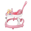 Steelbird Baby Walker With Parental Handle - Pink
