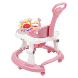 Steelbird Baby Walker With Parental Handle - Pink