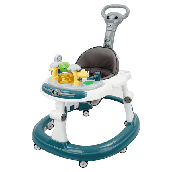 Steelbird Baby Walker With Parental Handle - Blue