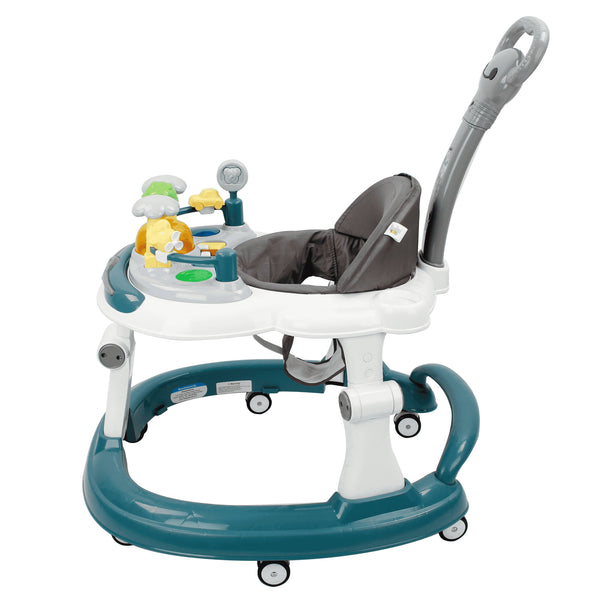 Steelbird Baby Walker With Parental Handle - Blue