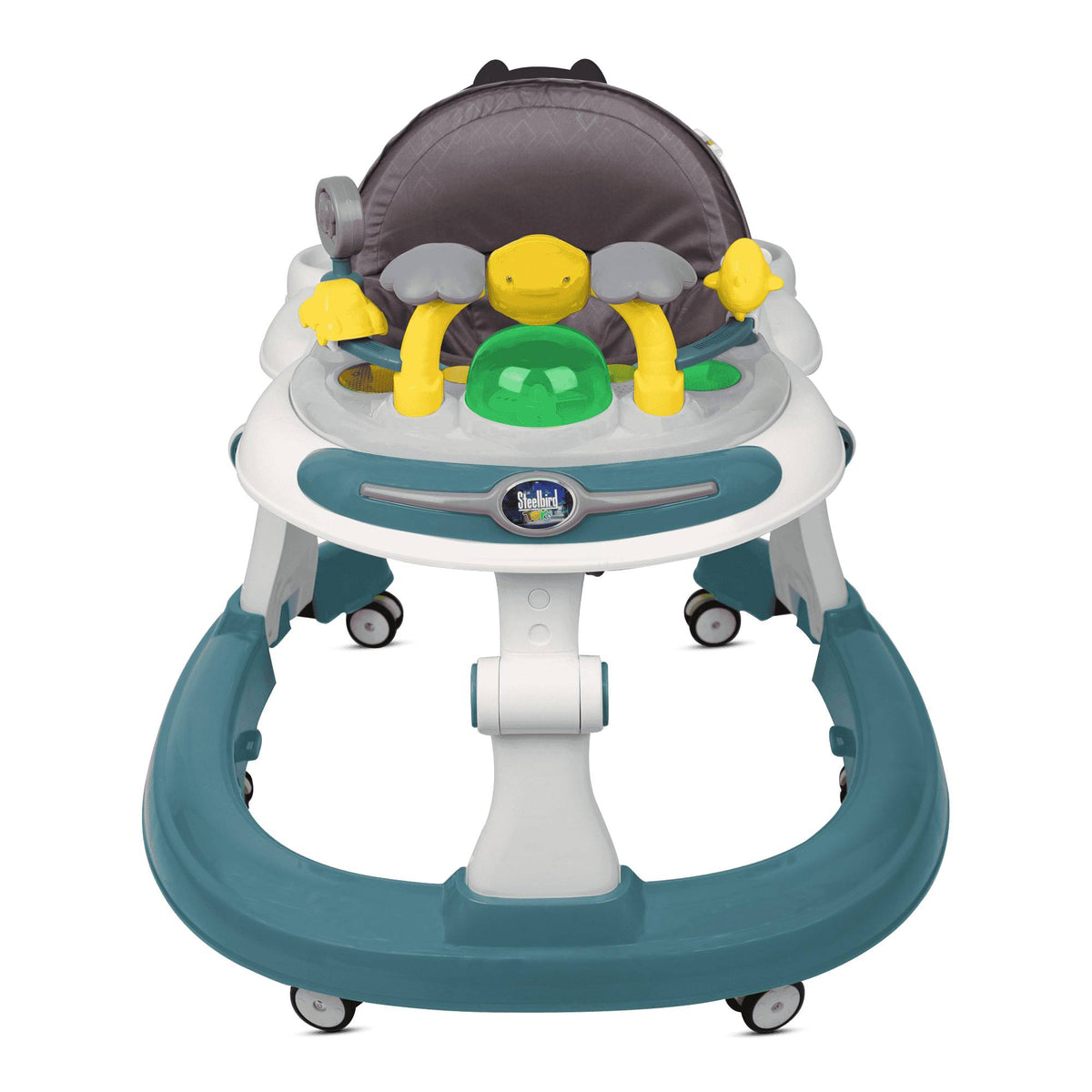 Steelbird Walker With Push Handle - Teal