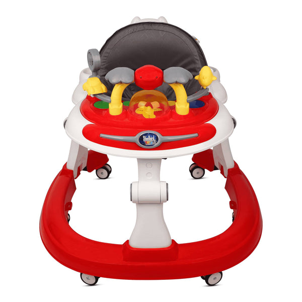 Steelbird Walker With Push Handle - Red