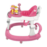 Steelbird Walker With Push Handle - Pink