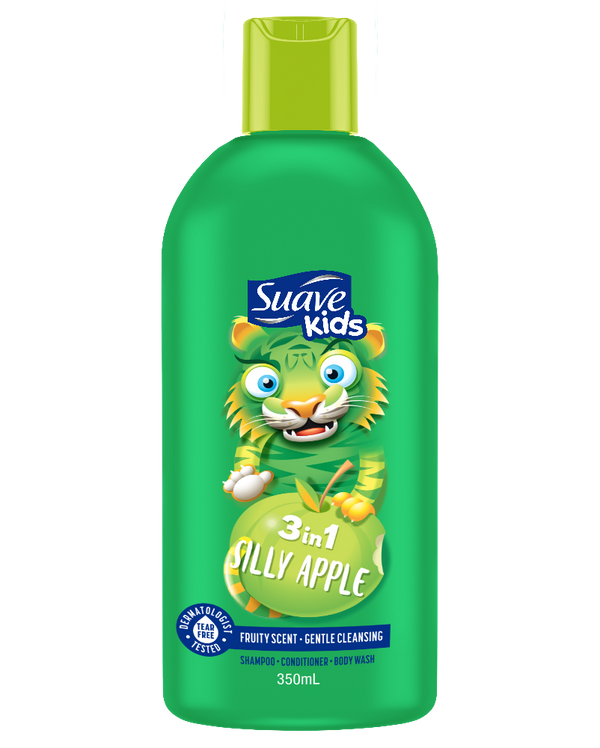 Suave Kids 3in1 Shampoo Conditioner + Body wash Silly Apple 350ML
