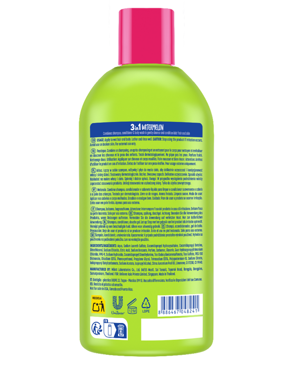 Suave Kids 3in1 Shampoo Conditioner + Body wash Watermelon Wonder - 350ML