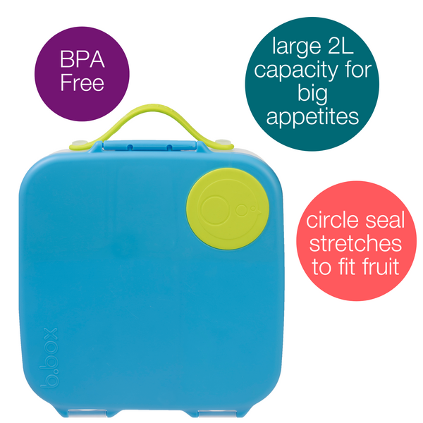 b.box Lunchbox 2 L 25.3 × 21.5 × 7.3 cm Ocean Breeze Blue & Green