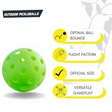 Innov8 Outdoor Pickleballs Pack of 3 Yellow
