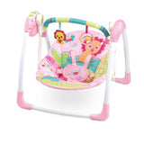Mastela Deluxe Portable Baby Swing 74 x 59 x 58 cm Pink