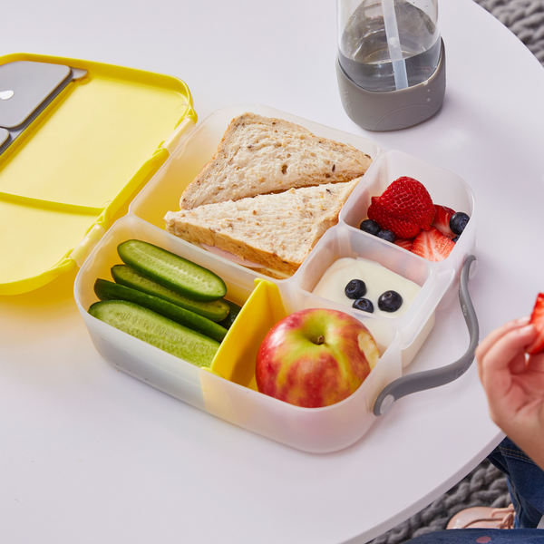 B Box Lunch Box - Lemon Sherbet Yellow Grey