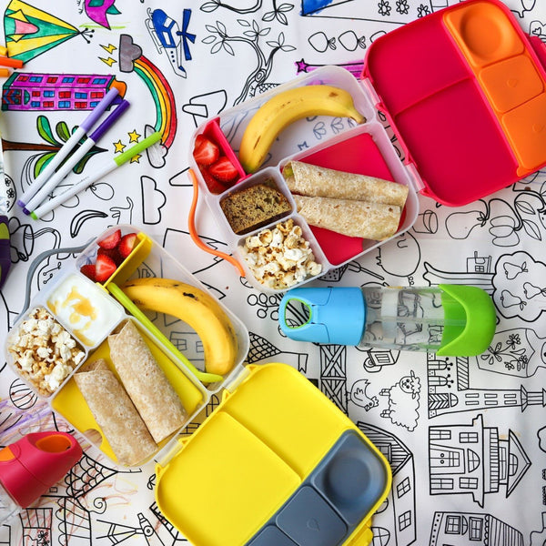 B Box Lunch Box - Lemon Sherbet Yellow Grey