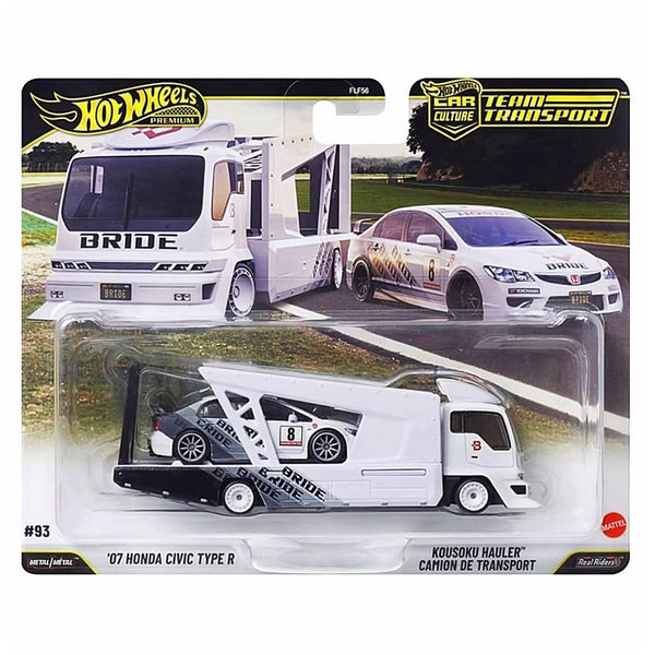 Hot Wheels Imported Premium Car Culture Team Transport 07 Honda Civic Type R