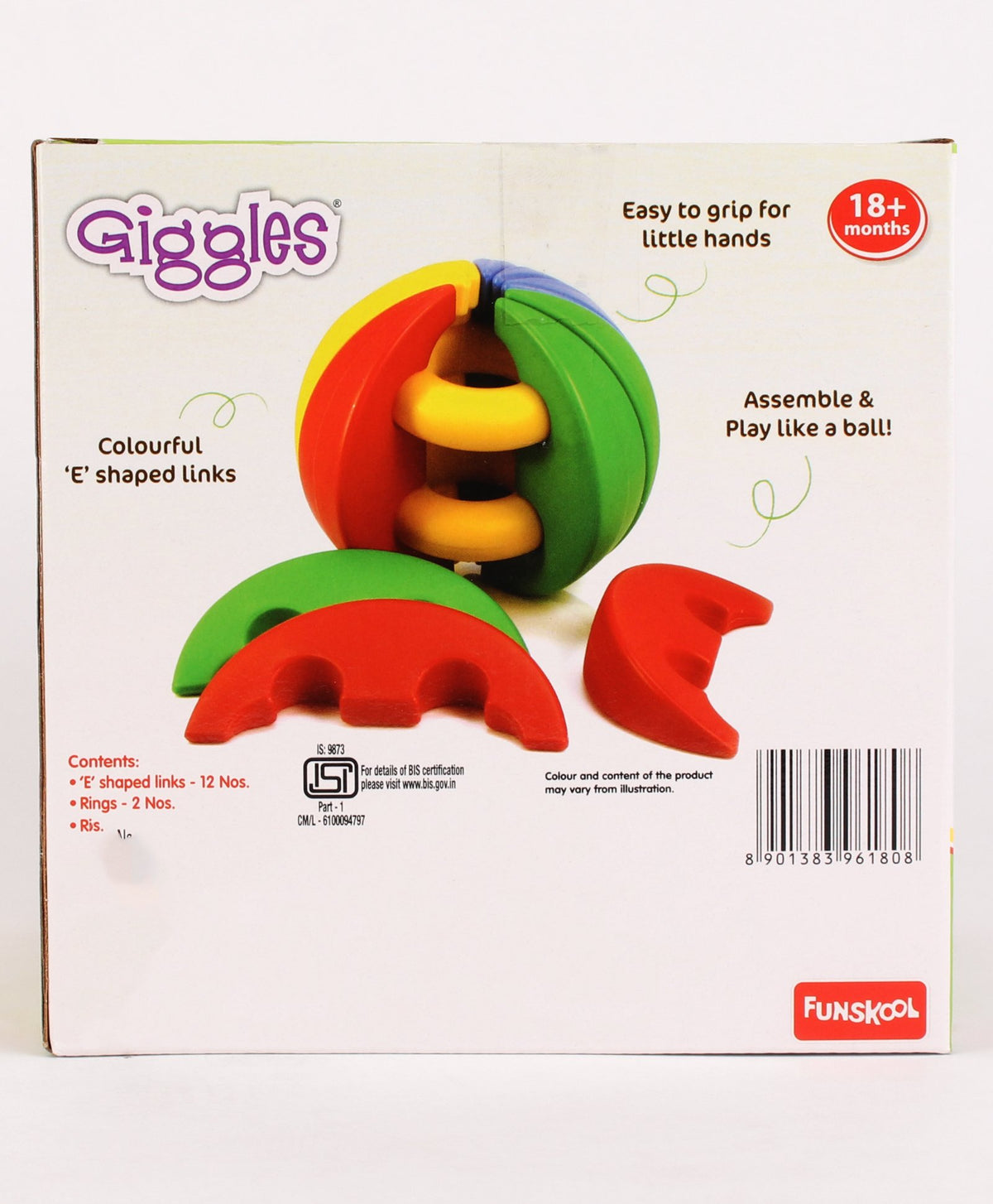 Giggles Activity Ball 1Y+ – Multicolor