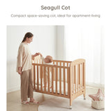 Boori Seagull Baby Cot – Almond | Solid Timber Cot