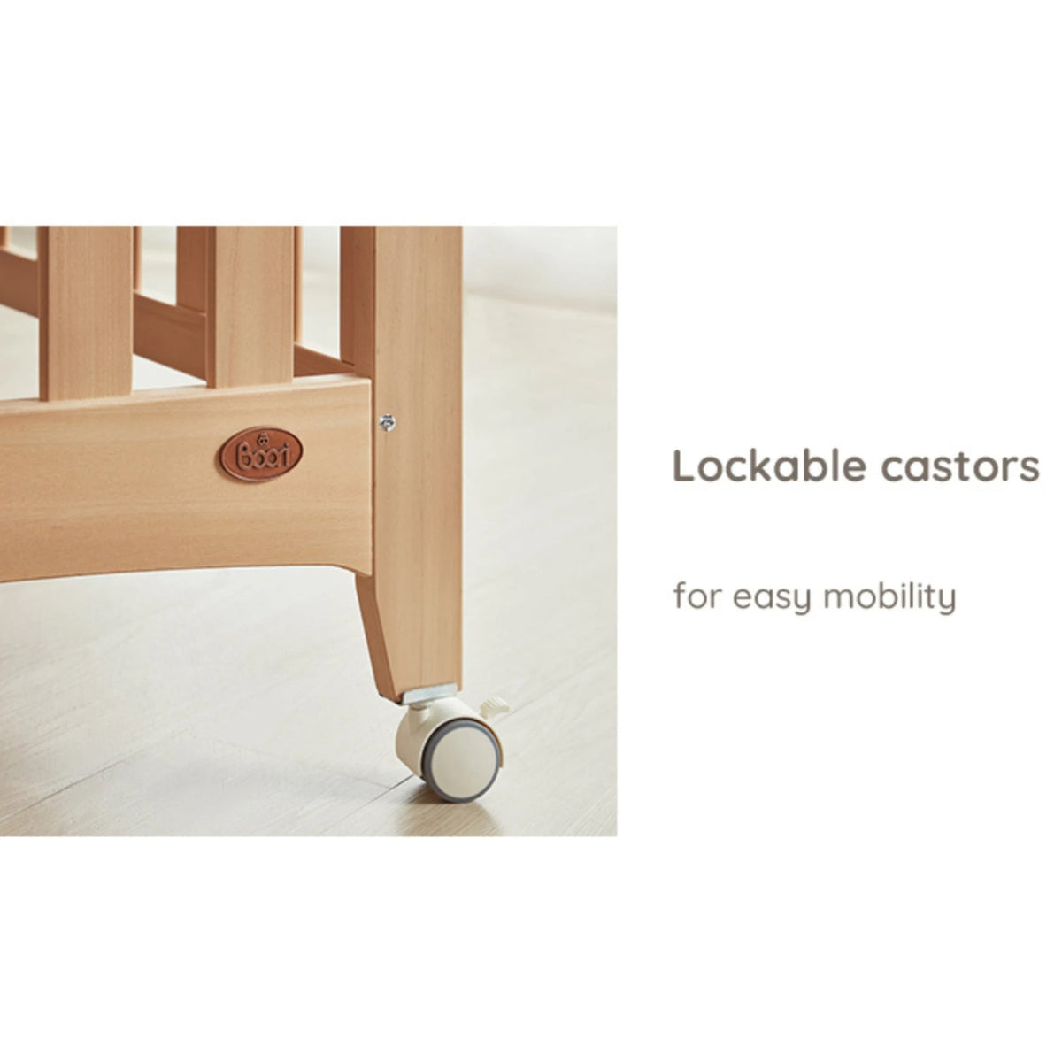Boori Seagull Baby Cot – Almond | Solid Timber Cot
