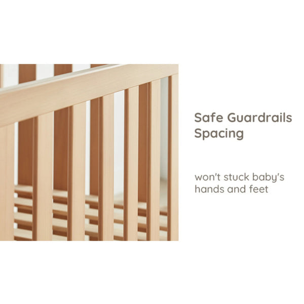 Boori Seagull Baby Cot - Natural