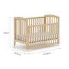 Boori Seagull Baby Cot - Natural