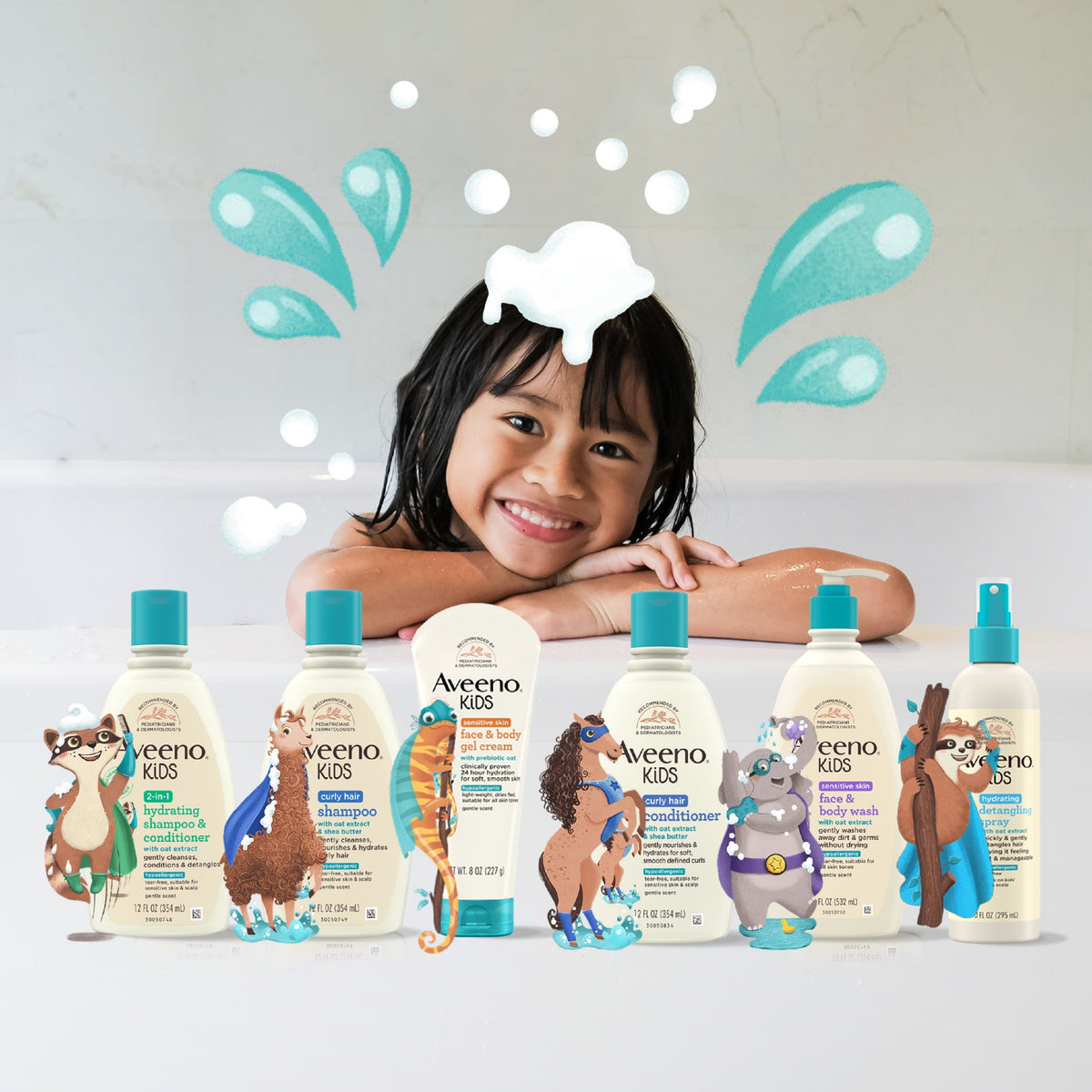 Aveeno Kids 2-in-1 Hydrating Shampoo & Conditioner – 354 mL