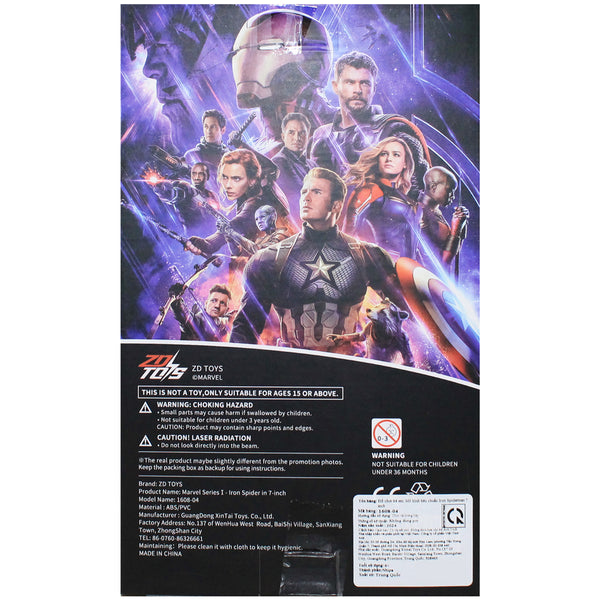 ZD Marvel Avengers Endgame Series I Iron Spider In 7-Inch