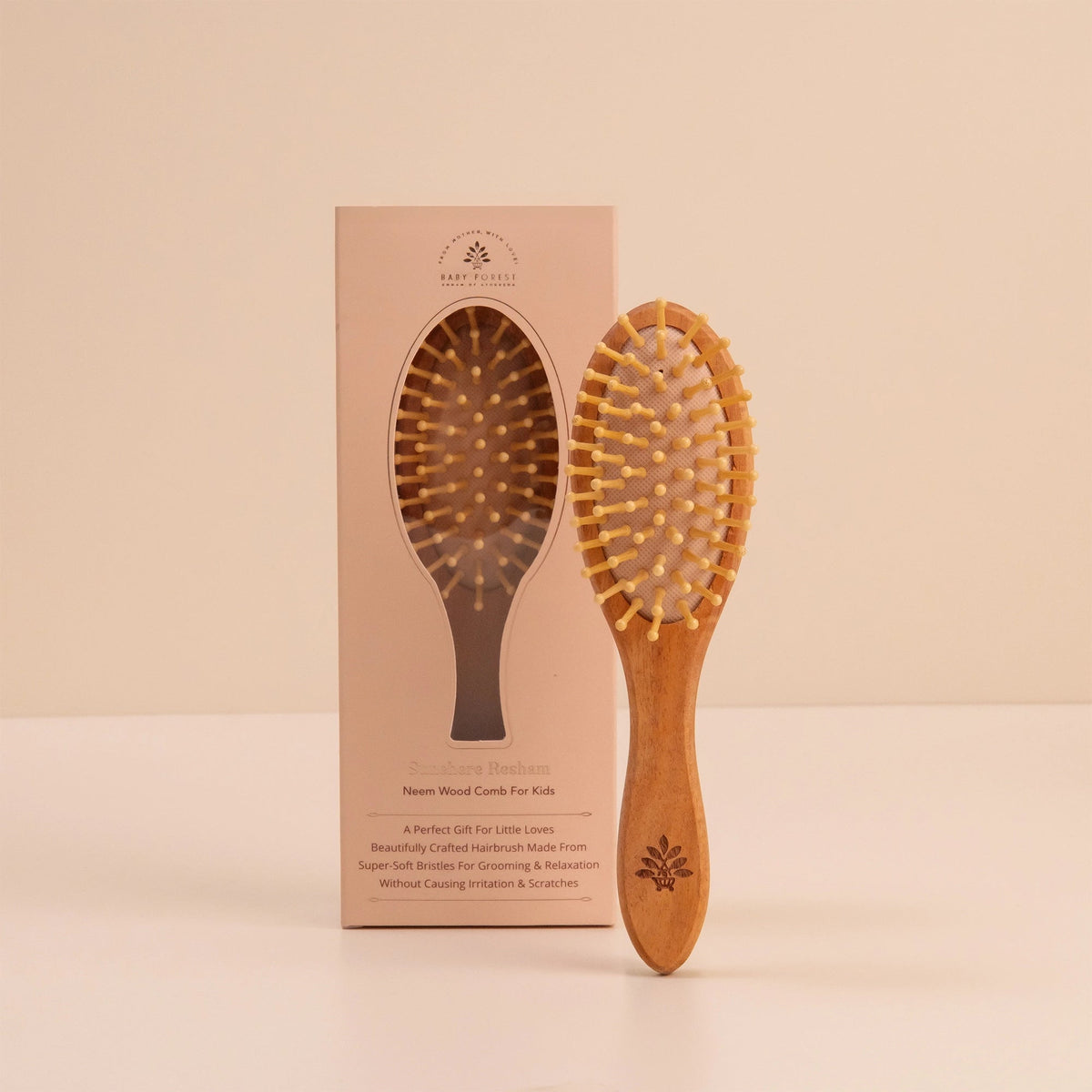 Baby Forest Sunehere Resham Neem Wood Comb for Kids One Size