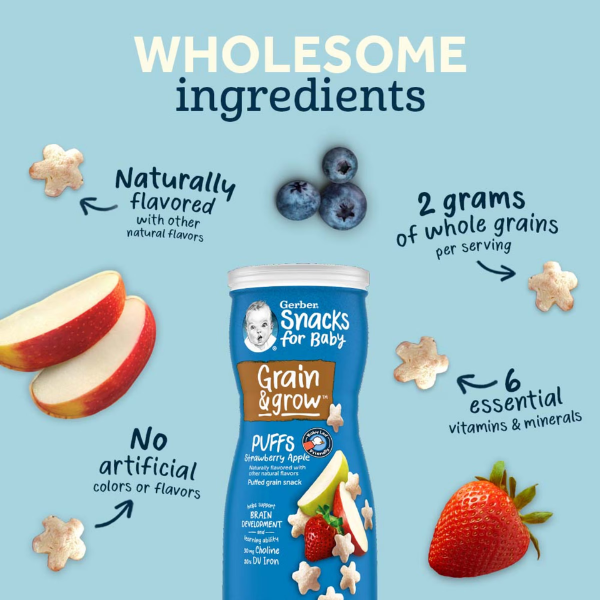 Gerber Strawberry Apple Puffs