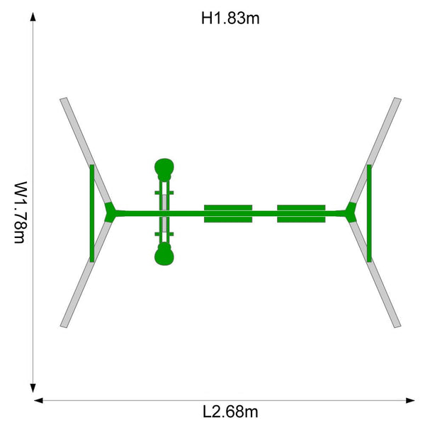 Plum Play Metal 2 Swing 1 Glider - Jupiter