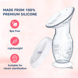 Hopop Natural Fit Silicone Manual Breast Pump Milk Saver One Size – Clear