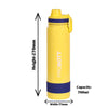 Probott Rainbow Insulated Stainless Steel Water Bottles Yellow - 700ml
