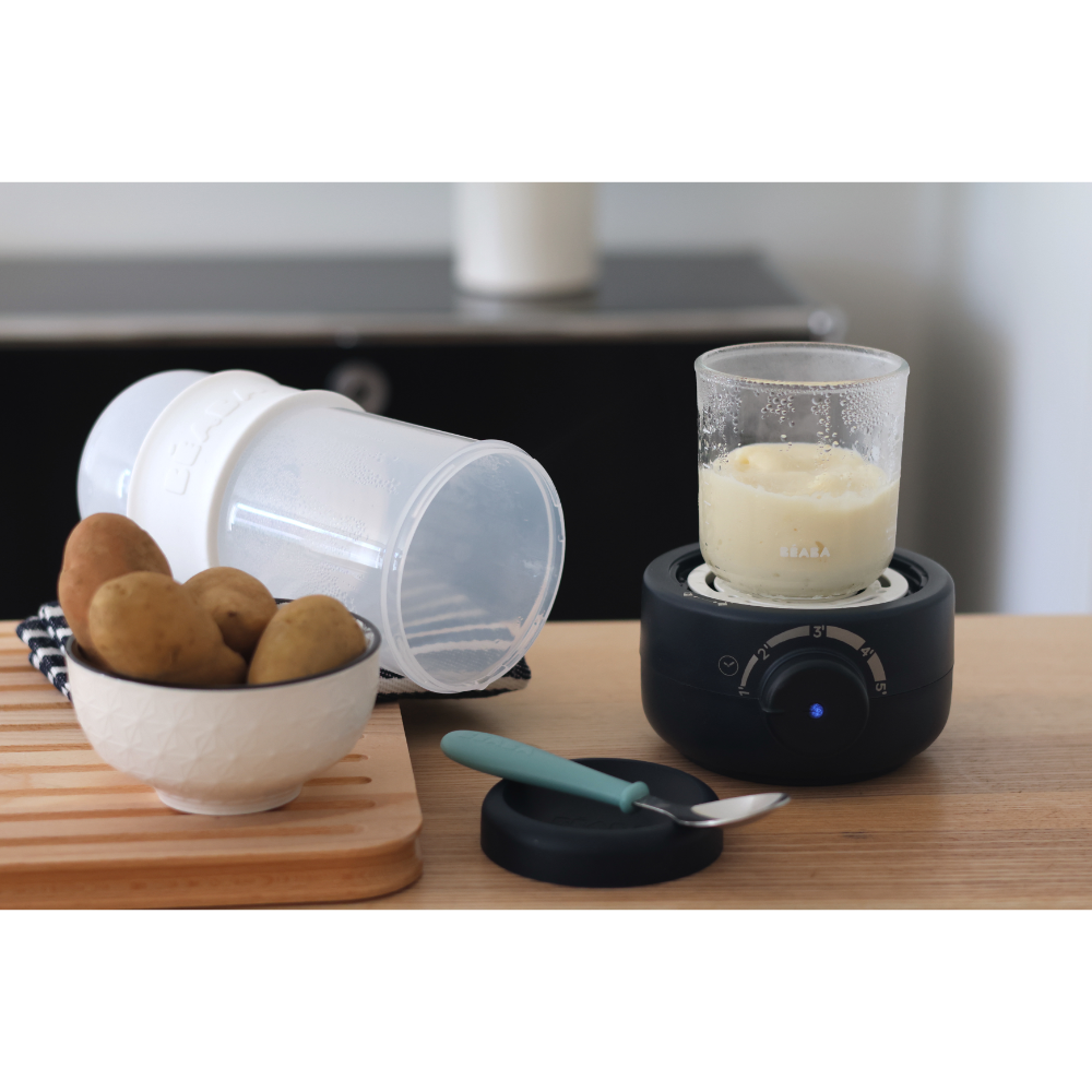 BÉABA BabyMilk Second 3-in-1 Bottle Warmer & Sterilizer – Night Blue