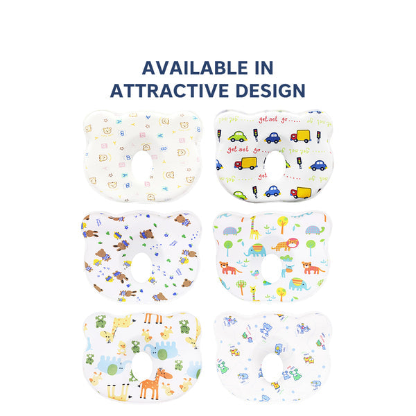 Hopop Memory Foam Baby Head Shaping Pillow - ABCD