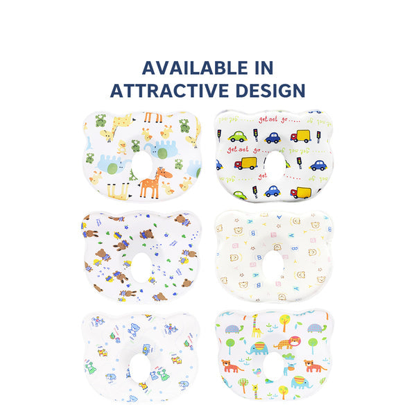 Hopop Memory Foam Baby Head Shaping Pillow - Giraffe