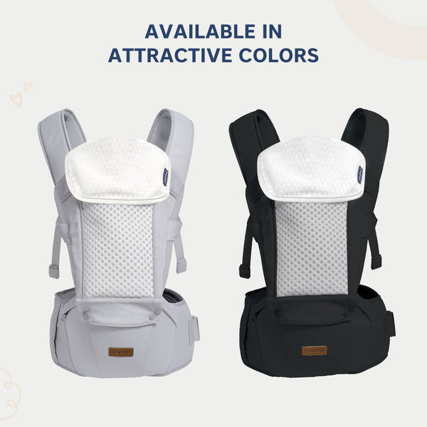 Hopop Elegant 5-in-1 Hip Seat Baby Carrier 4-36 Months Black