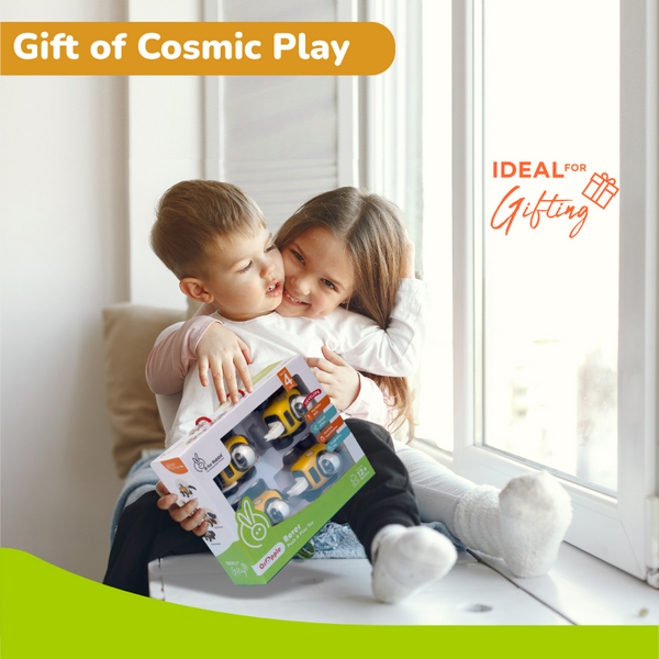 R For Rabbit Orapple Rover 4-Piece Mini Construction Vehicle Set Of 4 12M+