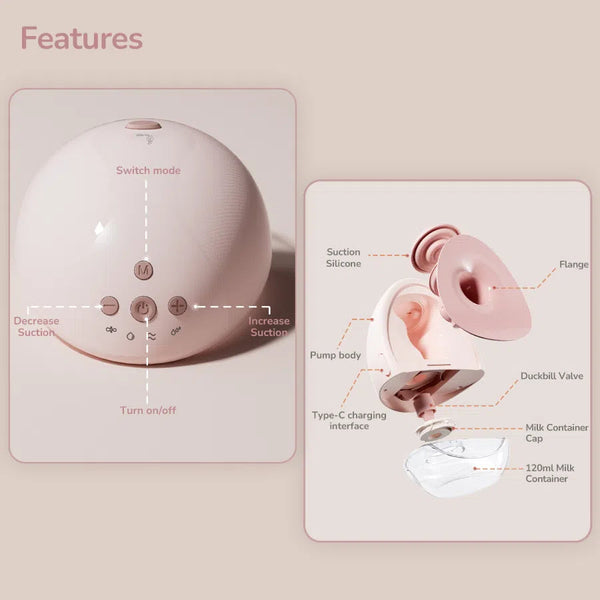 R for Rabbit Breast Pump First Feed - Flexi Pink